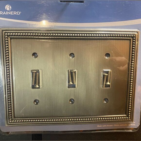 Brainerd Decorator Architectural Triple Toggle Wall Plate/Switch Plate/Cover - Picture 4 of 7